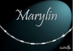 Marylin - náramek rhodium